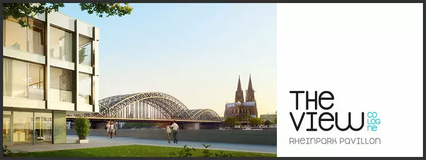 The View Cologne – Rheinpark Pavillon The View Banner